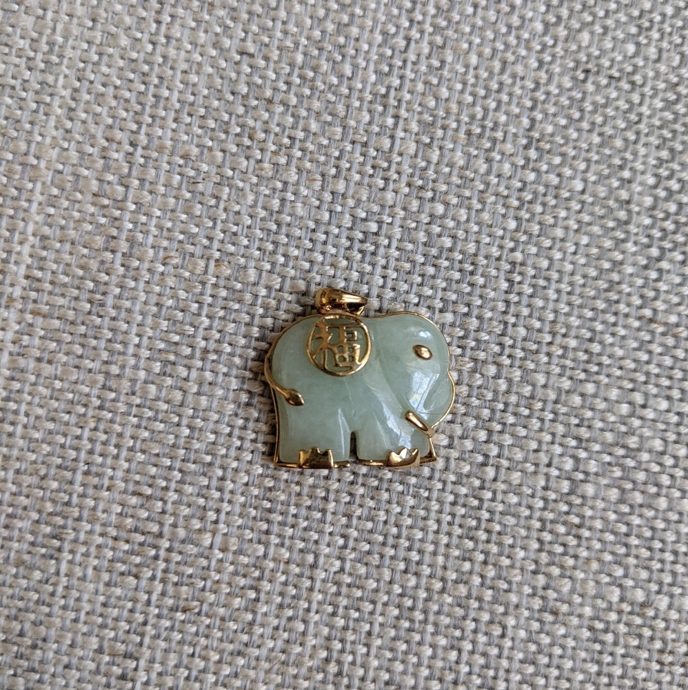 Jade Elephant Pendant